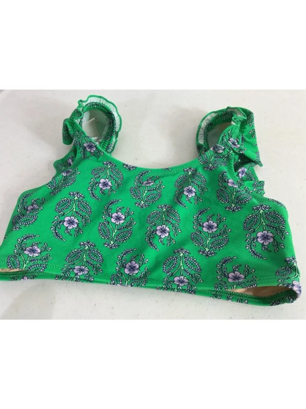 Crewcuts Girls 2pc Bikini Swim Set Bralette Floral Print Size 14